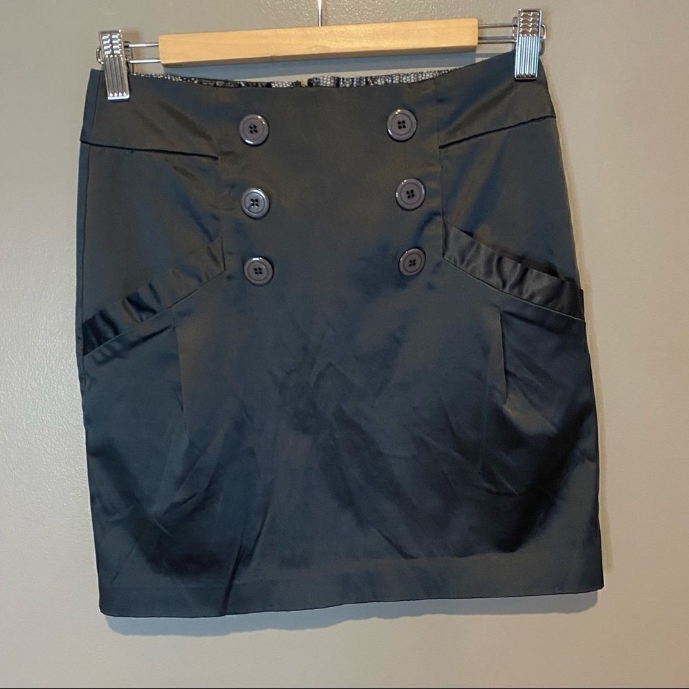 ‎Dynamite Highwaisted Military Button Polyester Mini Skirt 3